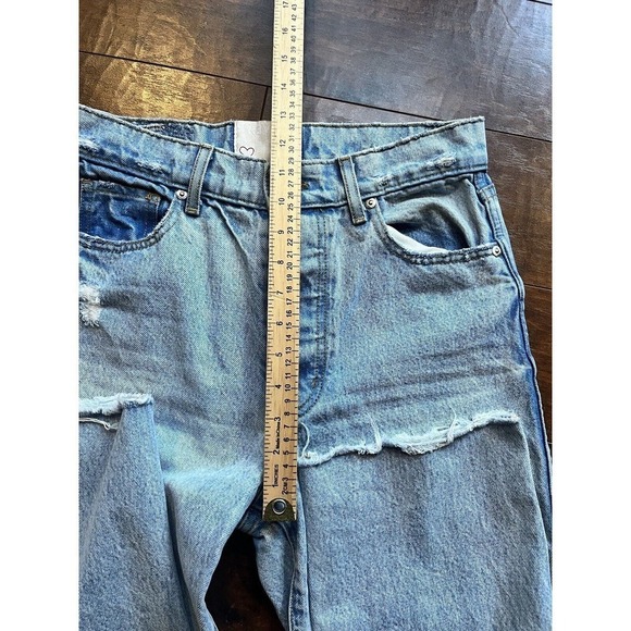 Revice Womens Straight Leg Distressed Mom Jean Womens Size 28 - Picture 6 of 8